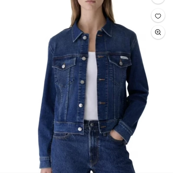 Calvin Klein Jackets & Blazers - Calvin Klein Women’s Classic Trucker Jacket Storm Blue M NWT